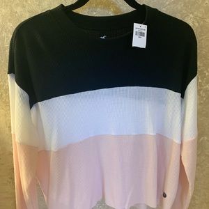 Hollister waffle style sweater size small